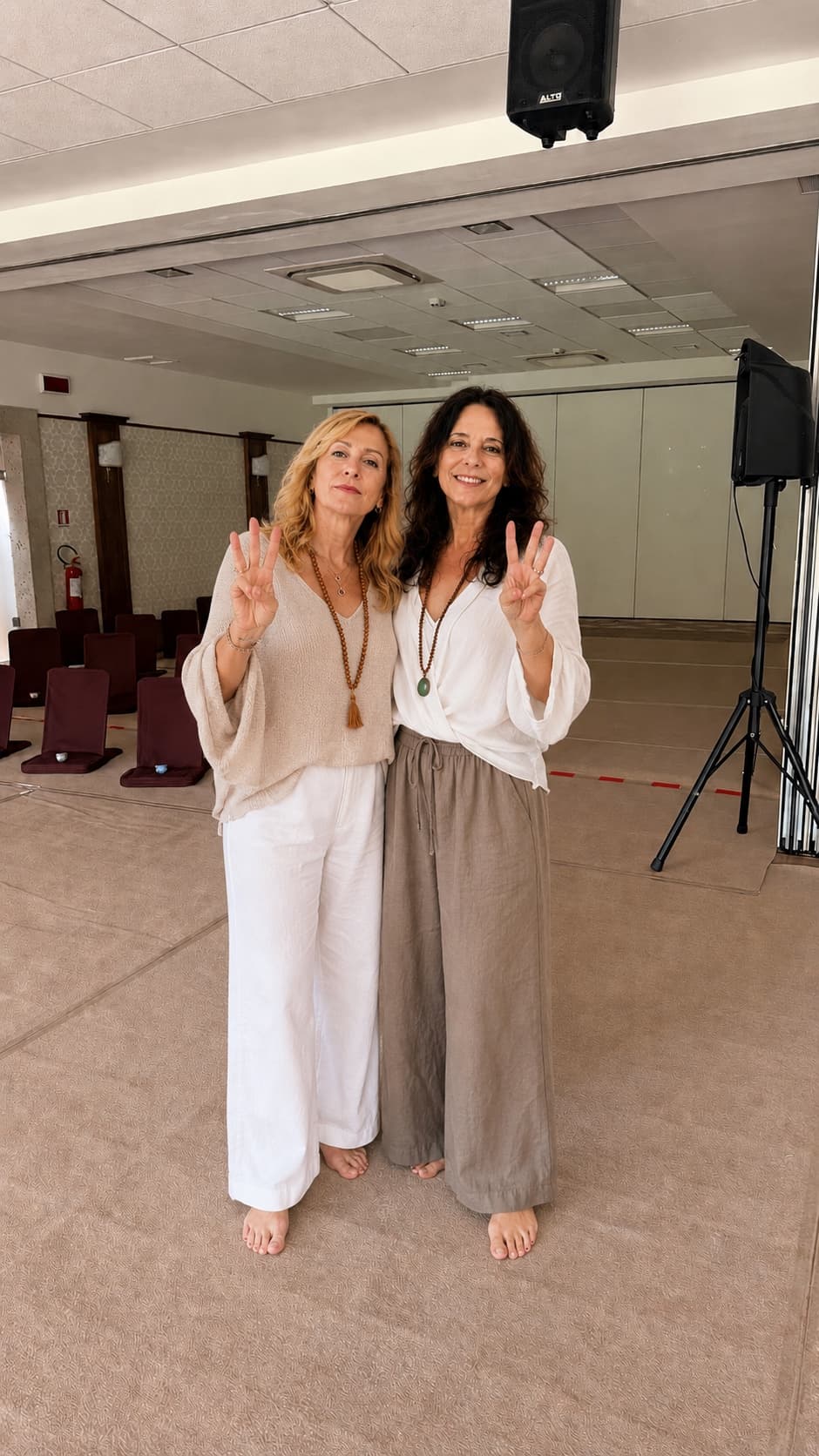 Alba Sali e Paola durante la formazione Crearmonica